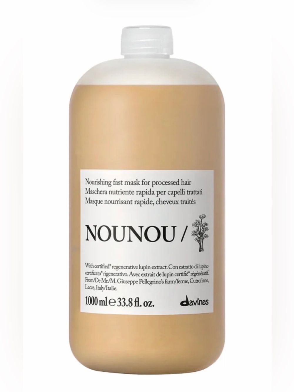 Davines NOUNOU Hair Mask - Nourishing Repair - New 1000 ml 33.7 oz with PUMP